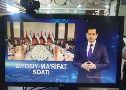 NAVBATDAGI “SIYOSIY-MA’RIFAT SOATI” BO‘LIB O‘TDI