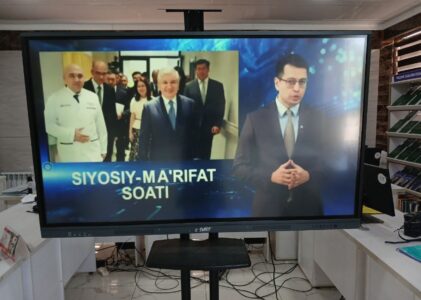 NAVBATDAGI “SIYOSIY-MA’RIFAT SOATI” BO‘LIB O‘TDI