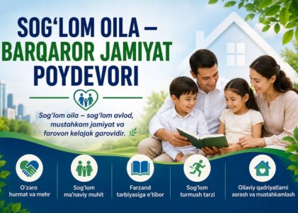 “Sog‘lom oila – barqaror jamiyat poydevori” mavzusida davra suhbati