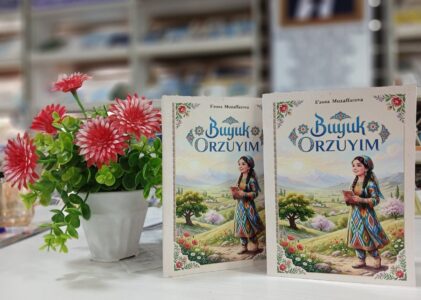 Shofirkonlik yosh shoira E’zoza Muzaffarovaning “Buyuk orzuyim” nomli o’tkazilgan kitobi taqdimotidan lavha